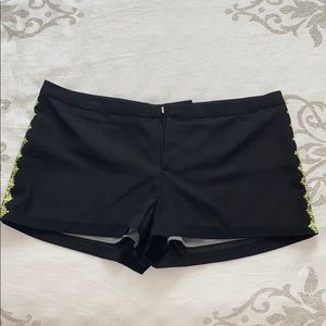 Guess shorts with green sequins